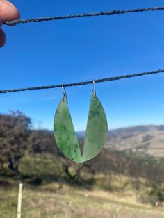 Yukon Jade earrings on sterling silver Hypoallergenic Dangle Jade Earrings, Carved Jade Earrings, Vintage Jade Round Earrings, Natural Stone Jade Dangle Earrings, Green Jade Nickel-free Earrings, Jade Earrings, Jade, Jewelry Earrings Dangle, Etsy Earrings