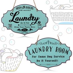 PRICES MAY VARY. Package Contents: you will get 2 pieces of laundry room signs decor in different styles and 8 matching nails; These farmhouse laundry room signs are printed with words like [OPEN 24 Hours], [LAUNDRY ROOM] and so on; The size of them is approx. 12 x 8 inches, which is suitable to decorate your washroom wall Funny Design: the wall decor for laundry room is sure to please you with its classic eye appeal, and the interesting and lovely patterns can show your personal character and t Laundry Rules, Self Service Laundry, Rustic Laundry Rooms, Laundry Room Sign, Laundry Room Wall Decor, Large Laundry Basket, Laundry Sign, Farmhouse Laundry, Laundry Room Bathroom