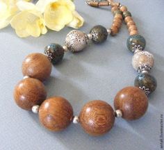 Wood Bracelet, Nature Jewelry, Wooden Beads, Amazing Jewelry, Jewelry Inspiration, Beaded Jewelry, Jewelry Making