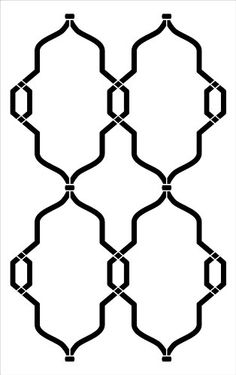 a black and white pattern that looks like an ornament