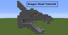 an image of a dragon in minecraft with the text dragon head tutor on it