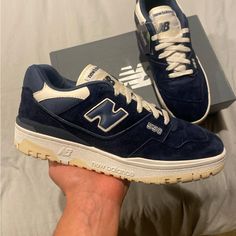 New Balance 550 Natural Indigo Suede Sizes 8m 10m 10.5m 11.5m Brand New With Box Amazing Colorway Great Material New Balance Blue, New Balance, Man Shop, Brand New, Sneakers, 10 Things, Blue, Color