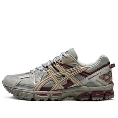 Casual Gray Asics Sneakers, Casual Red Asics Sneakers, Gray Sneakers, Perfect Sneakers, Asics Running Shoes, Marathon Running Shoes, Dad Shoes, Asics Shoes, Swag Shoes