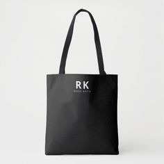 A modern and elegant two monogram tote bag in black and white. Featuring a casual minimalist bold serif font of your initials and name. Truly giving a classic and crisp yet trendy and casual feel. Perfect as a gift to your girl friends, colleagues, workmates, aunt or Mom. Black Bags With Monogram Print For Daily Use, Black Monogram Print Bag For Daily Use, Black Monogram Bags For Everyday Use, Black Rectangular Monogram Bag, Personalized Black Shopping Bag, Personalized Black Bag For Shopping, Trendy Customizable Black Bags, Grocery Store Shopping, Bold Serif Fonts