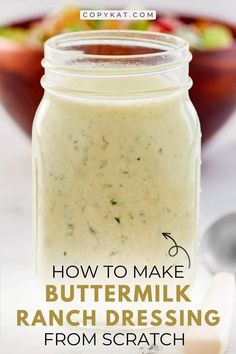 Whip up creamy Buttermilk Ranch Dressing at home with this easy recipe! Made with buttermilk, mayo, fresh parsley, onion, and garlic, this homemade ranch dressing with buttermilk is perfect for salads, dipping, and more. Fresh, flavorful, and so simple to make!