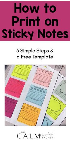 how to print on sticky notes with 3 simple steps and a free template