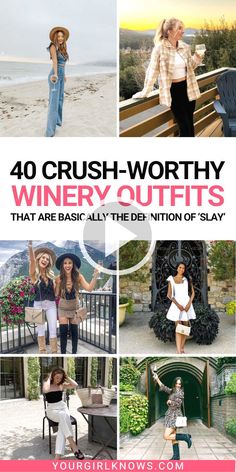 ▷▷Ready to plan your next winery adventure but not sure what to wear We've got you covered with crush-worthy ... Winery Outfit Fall Wine Tasting, Winery Outfit Fall, Summer Wineries Outfit, Winery Outfit, Wineries Outfit, Autumn Wine, Tour Outfits, Summer Wines