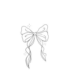 a line drawing of a bow on a white background with the words,'i love you