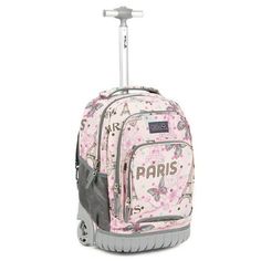 Rolling Backpacks For School, Kids Rolling Backpack, Projector Screens, Outdoor Projector, Rolling Backpack, Backpack With Wheels, Storage Design, Pink Backpack, Travel School