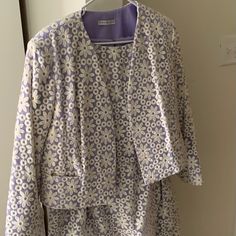 Beautiful White And Lavender Dress & Jacket Lavender Dresses, Jacket Dress, Lavender, Womens Dresses, White, Women Shopping, Color