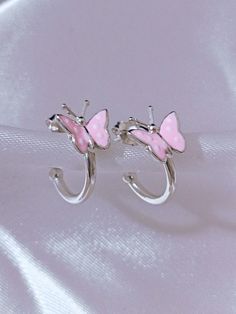 Cute Pink Jewelry As A Gift For Her, Cute Pink Sterling Silver Jewelry, Trendy Pink Sterling Silver Jewelry, Trendy Pink Jewelry As A Gift For Her, Pink Hallmarked Jewelry For Valentine's Day, Pink Jewelry Gift For Her, Dainty Pink Nickel-free Jewelry, Dainty Nickel-free Pink Jewelry, Pink Hypoallergenic Jewelry Gift For Her