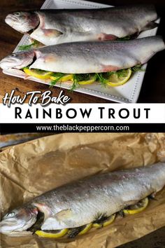 how to bake rainbow trout in the oven with lemons and dill pickles