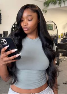 Pic : uchjn #sideparthairstyles #sidepartsewin Side Part Leave Out With Curls, Curled Side Part Wig, Side Part No Baby Hairs, See In Side Part, Side Part Frontal Sew In, Side Part Loose Curls, Side Part Curls Black Women