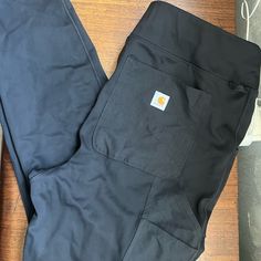 Women’s Carhartt Leggings Never Worn. They Are A Thicker Legging Material Has Pockets. Really Comfy. Comes From A Home With Dogs, Might Be A Few Stray Hairs. Carhartt Women Leggings, Carhartt Utility Leggings, Carhartt Leggings, Carhartt Women Tshirt, Carhartt Work Pants, Thick Leggings, Carhartt Pants, Carhartt Women, Work Pants