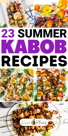 Kabob recipes offer a versatile and delicious way to enjoy grilled recipes! From succulent chicken kabobs to flavorful BBQ shrimp on the grill, we've them all. Explore healthy kabob recipes that include Mediterranean vegetable kabobs and tofu kabobs vegan options. Don't miss our fruit kabobs dessert for those with a sweet tooth. Dive into the world of kabobs with our Hawaiian chicken kabobs, spicy chicken kabobs, and Greek lamb kabobs. Perfect for summer BBQ parties or summer family dinners. Spicy Chicken Kabobs, Summer Family Dinners, Tofu Kabobs, Summer Kabobs, Shrimp On The Grill, Bbq Party Ideas, Hawaiian Chicken Kabobs