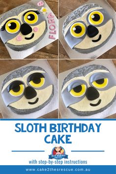 the steps to make a cartoon birthday cake for someone's little boy or girl