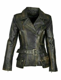 Women Brando Distressed Brown Biker Cafe Racer Motorcycle Vintage Leather Jacket Women's Vintage Real Leather Jacket Sheep Skin Leather Jacket Biker Retro Womens Leather Jacket Soft Polyester Lining Inside Multiple Outter and Inner Pockets Including Mobile Pocket Slim Fit Biker Style Jacket Great Choice For Parties and Casual Wear Brand New With Tag Size Chart Available In Our Photo Gallery 100% Money Back Gurantee We Use Only 100% Real / Genuine Leather Material: We believes in and practices good business ethics. Therefore, we guarantee you that the leather we use for our products is of extraordinary quality and is 100% genuine and real. We take full responsibility of the integrity of our products. Tailored to Fit: Isn't it a wonderful feeling to know that your very own product is individ Fitted Biker Jacket, Motorcycle Jacket Women, Womens Moto Jacket, Womens Black Leather Jacket, Biker Leather Jacket, Retro Jacket, Lambskin Leather Jacket, Real Leather Jacket, Biker Leather