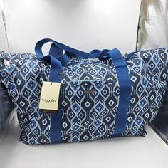 Baggallini Blue Travel Tote Shoulder Bag New Gray large Blue Luggage With Sleeve For On-the-go, Blue Large Capacity Travel Bag For On-the-go, Blue Weekender Bag For On-the-go Use, Blue Large Capacity Travel Bag, Large Capacity Blue Travel Bag For On-the-go, Blue Large Capacity Travel Accessories For On-the-go, Blue Travel Accessories With Adjustable Strap, Large Capacity Blue Travel Accessories For On-the-go, Blue Weekender Bag With Adjustable Strap