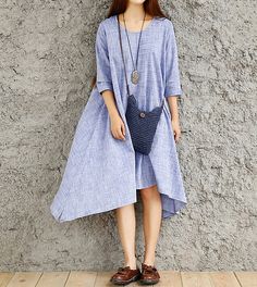 fashion Women Loose large size dress summer long asymmetrical dress Blue Oversized Casual Tunic, Oversized Blue Casual Tunic, Casual Asymmetrical Hem Blouse For Spring, Casual Spring Blouse With Curved Hem, Casual High-low Hem Blouse For Spring, Casual Blouse With Relaxed Fit And Asymmetrical Hem, Casual Asymmetrical Hem Blouse For Day Out, Casual Blouse With Asymmetrical Hem For Day Out, Oversized Asymmetrical Casual Tunic