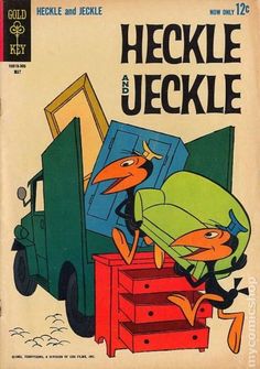 the cover to heckle and jeckle comic book