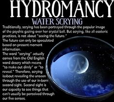 Water Scrying, Pagan Grimoire, Scrying Crystal, Crystal Gazing, Air Magic, Persian Text, Old English Words, Easy Spells