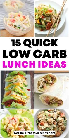 15 quick low carb lunch ideas that are delicious and easy to make with the help of