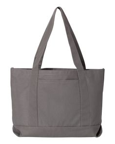 19" x 12" x 4.5"; 24" handles; Gusseted bottom; Solid pigment dye; Premium 12oz. cotton canvas Eco-friendly Solid Color Cotton Bags, Daily Use Cotton Canvas Bag, Solid Color Cotton Canvas Bag For Everyday Use, Gray Cotton Canvas Tote Bag, Gray Cotton Tote Bag, Gray Cotton Canvas Bag For Daily Use, Casual Cotton Canvas Bag, Everyday Gray Cotton Canvas Bag, Gray Cotton Canvas Bag For Everyday Use