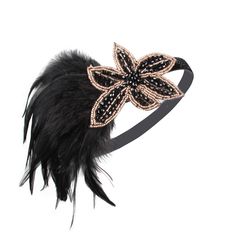 PRICES MAY VARY. Timeless Glamour: Elevate your style with our black 1920s flapper headband, a Gatsby headpiece exuding the elegance of the Roaring 20s.Our black flapper headband embodies the iconic style of the 1920s, perfect for Gatsby-themed events or weddings. Effortless Elegance: One size fits all, thanks to the elastic design, ensuring a comfortable and secure fit for women of all shapes.Elastic design ensures a snug fit without discomfort, letting you enjoy the occasion without distractio Costume Headbands, 1920s Headband, Gatsby Headpiece, 1920s Headpiece, Vintage Headpiece, Flapper Headband, Feather Headpiece, Art Deco Brooch, Feather Headband