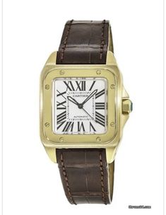 for $18,900 for sale from a Sell Cartier Analog Watch In Yellow Gold, Cartier Yellow Gold Analog Watch, Vintage Gold Cartier Watch Accessories, Vintage Cartier Gold Watch Accessories, Vintage Cartier Watch With Chronometer, Designer Gold Cartier Watch, Gold Cartier Watch With Chronometer, Cartier Gold Business Watch, Cartier Gold Watches For Business