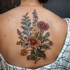 Wildflower Ink Master Tattoo Files Oklahoma Wildflowers Tattoo, Tattoo That Represents Growth, Oklahoma Wildflowers, Wildflowers Tattoo, Ink Master Tattoos, Master Tattoo, Traditional Style Tattoo, Wildflower Tattoo, Floral Tattoo Sleeve