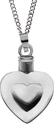 Heart Urn Locket Pendant Necklace by AngelStar This beautiful Heart Necklace is a wonderful and thoughtful memorial gift! It can hold ashes, hair, dried flowers, or even a little note! Nickel-Free metal, on a 20" Chain. Shipped in a beautiful gift box. Heart measures approximately .75 inch tall. New in Gift Box. Free U.S. Shipping! White Heart Pendant Jewelry For Memorial, Nickel-free Silver Heart Necklace For Memorials, Nickel-free Silver Heart Necklace For Memorial, Silver Symbolic Keepsake Jewelry, Symbolic Silver Jewelry Keepsake, Silver Nickel-free Heart Necklace For Memorial, Clear Heart Pendant Jewelry For Valentine's Day, White Heart Pendant Keepsake Jewelry, Silver Round Heart Necklace Keepsake