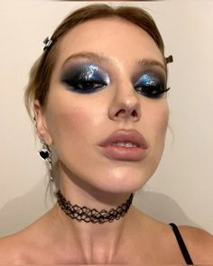 daniellemarcan on ig Glam Rock Makeup, 13 Makeup, Rock Makeup, Funky Makeup, Luminous Silk Foundation, Bold Lipstick, Rave Makeup, Barbie Makeup