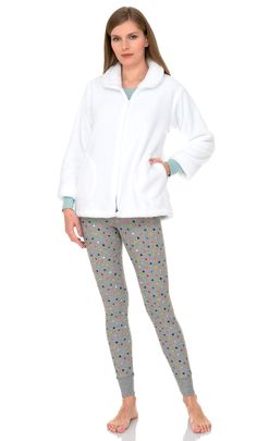 PRICES MAY VARY. FLEECE BED JACKET - Women's soft plush bed jacket. This fleece cardigan is extremely soft, warm and comfortable. It is warm, but not constricting. Perfect for reading in bed. Featuring zip front and two pockets. It is double stitched for durability. PERFECT GIFT - Women's bed jacket is the perfect gift for your loved ones. It can also be used outdoor jacket, and it is perfect for all day long. Great for chilly days in the house and when you take your dog outside. With this women Super Soft Long Sleeve Loungewear Outerwear, Comfy Super Soft Outerwear For Loungewear, Comfy Super Soft Loungewear Outerwear, Comfy Super Soft Long Sleeve Outerwear, Comfy Long Sleeve Super Soft Outerwear, Super Soft Winter Outerwear For Loungewear, Super Soft Long Sleeve Comfortable Outerwear, Comfortable Long Sleeve Super Soft Outerwear, Cozy Fleece Jacket For Loungewear