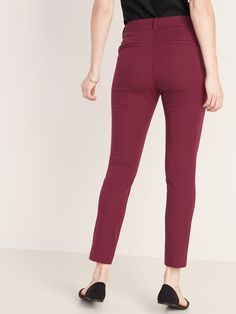 "The Pixie pants you love, now in a more flattering fit & fabric.  Double hook-and-bar closure and zip fly.  Diagonal on-seam pockets in front; decorative welt faux-pockets in back.  Smoothing pocket lining holds you in for a slimming effect.  Soft-w Chic High Waist Leggings With Pockets, Chic Leggings With Pockets, Fall Bottoms With Zipper Closure For Office, Fall Office Bottoms With Zipper Closure, Chic Workwear Leggings With Zipper Closure, Fitted Leggings With Zipper Closure For Work, High Waist Leggings For Business Casual, High-waist Leggings For Business Casual, Stretch Dress Pants With Belt Loops For Fall