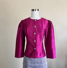 Clearance Sale!! Price for classic blouse. Asian/Thai size is smaller than regular US size. Please measure yourself before ordering. If you need help with sizing, please contact us. Thai Size & Measurements: S bust 34" waist 30" L bust 38", waist 34" * Care: hand wash and air dry when needed. * Iron or steam press to get rid of wrinkles before wearing due to packed/folded during shipping. ** Returns? exchange for store credit only.  Let us know before returning thing.  Buyers are responsible for Traditional Fitted Blouse With Buttons, Fitted Traditional Purple Top, Traditional Fitted Long Sleeve Tops, Traditional Fitted Purple Top, Thai Tops Design, Khmer Clothes, Khmer Temple Outfit, Khmer Traditional Clothes Design, Pink Khmer Dress