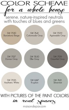 the modern farmhouse paint colors are available in many different shades and sizes, including grays,