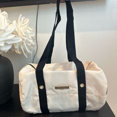 Brand New, Never Used. Light Ivory Color With Black Detailing. Lightweight , Measuring 17”X10”X10”. Nwot Gwp White Satchel Duffle Bag For Everyday, White Satchel Duffle Bag, White Shoulder Duffle Bag, Jean Paul Gaultier Bag, Jean Paul Gaultier Sunglasses, Jean Paul Gaultier Shirt, Vintage Jean Paul Gaultier Runway, Jean Paul Gaultier Sunglasses Vintage, Black Cream