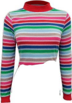 Womens rainbow striped longsleeve crewneck t-shirt for Chucky cosplay Guy Cosplay, Rainbow Costume, Rainbow Costumes, Jean Overalls, T Shirt Costumes, Rainbow Stripes, A Good Man, Halloween Costumes, Overalls