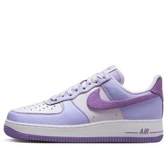 (WMNS) Nike Air Force 1 '07 Next Nature 'Hydrangeas' HQ3905-500 Nike Lavender Sneakers For Streetwear, Casual Purple Nike Air Force 1 For Sports, Casual Purple Nike Air Force 1, Casual Nike Air Force 1 In Purple, Sporty Purple Nike Air Force 1, Outfit Nike Air Force, Shoe Customization, Boss Fashion, Outfit Nike