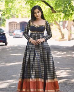 Floor-length Anarkali Set With Kalamkari Print For Festivals, Narayanpet Long Frocks Designs Latest, Anarkali Kalamkari Pre-draped Saree, Anarkali Style Kalamkari Print Floor-length Lehenga, Narayanapet Long Dresses, Frock Models, Indian Bridesmaid Dresses