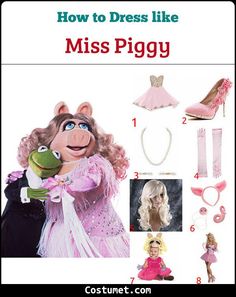 the miss piggy costume is featured in this ad for barbie's fashion line