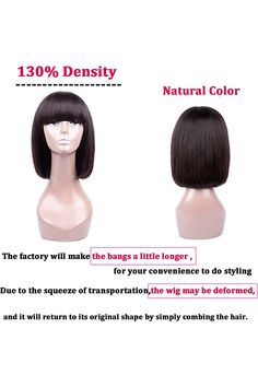 Trim Bangs, Bangs For Black Women, Human Hair Wigs With Bangs, Hourglass Fashion, Wigs Glueless, Fashion Hairstyles, Straight Bob, Hair Straight