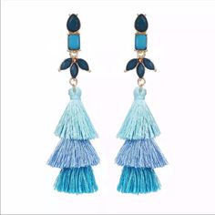 Long Tassel Earrings For Women Colorful Resin Stone Dangle Earring. Zinc Alloy Metal. Color Multi Blue. Approx 8.5cm Long. Disney Earrings, Baublebar Earrings, Resin Stone, Diamond Cluster Earrings, Stone Dangle Earrings, Long Tassel Earrings, Turtle Earrings, Gold Statement Earrings, Classic Casual