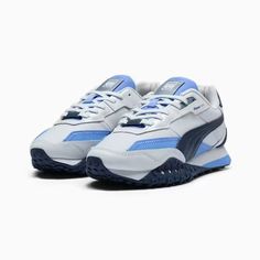 Blktop Rider NYC Running Laps Women's Sneakers, Silver Mist-Club Navy-Blue Skies, extralarge Nyc Running, Silver Mist, Sneakers Puma, Blue Skies, Track And Field, Sneaker Head, Tennis Shoes, Women's Sneakers, Basketball Shoes