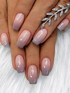 Square Ombre, Fall Ombre, Unghie Sfumate, Ballet Nails, Nails Classy, Nail Tape, Nagel Tips, Colorful Nails, Her Nails