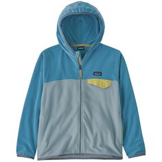 evo.com | Patagonia Fleece > The soft and light Patagonia Micro D® Snap-T Fleece doubles as an insulated midlayer or as a stand-alone jacket in moderate conditions. Whether he's gearing up for the mountains or packing up for the walk to school the Patagonia Micro D® Snap-T Fleece is an easy solution for complete coziness. 4.7-oz 100% Recycled Microdenier Polyester Fleece Left Chest Snap Pocket with Nylon Flap Two Hand Warmer Pockets Hood has Spandex Binding for a Great Fit Regular Fit Neither sl Safety And First Aid, Patagonia Kids, Kids Fleece, Rope Bag, Casual Running Shoes, Kids Outerwear, Soft Shell Jacket, Polar Fleece, Kids Jacket