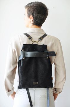 Black Leather Bag, Black Backpack, Black Leather Backpack, Drawstring Bag, Cool Backpack, Bags and Purses, Designer Backpack, Leather Pouch Handmade Leather Laptop Bag, Convertible Leather Backpack, Cool Backpack, Suede Backpack, Designer Backpack, Leather Backpack Purse, Black Leather Bag, Leather Laptop Bag, Black Leather Backpack