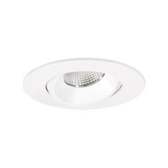 a white downlight on a white background