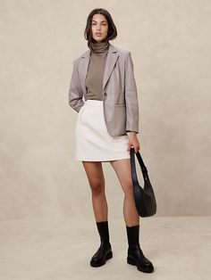 Soft Luxe Turtleneck Top | Banana Republic Factory