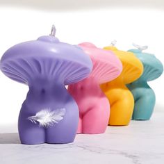 Female Body Mushroom Silicone Mold Candle Making Molds Resin Soap Cake Chocolate mould Description Creative Set: the package comes with 1 piece of DIY candle mold in pink mushroom and women body shape, and the size is about 12 x 9.5 x 9.5 cm/ 4.72 x 3.74 x 3.74 inches, funny and interesting, which can well cater to your artistic taste Easy to Use and Demold: the female body candle mold is simple and soft for you to use, you can pour your preferred ingredients into the molds and leave to rest unt Candle Designs, Body Candle, Soap Cake, Candle Molds Diy, Soap Carving, Pink Mushroom, Candle Making Molds, Silicone Candle Molds, Diy Candle